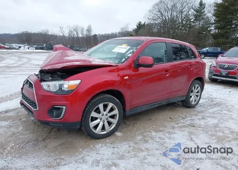 2014 Mitsubishi Outlander Sport Es z USA, uszkodzony, nr VIN 4A4AR3AU0EE014934